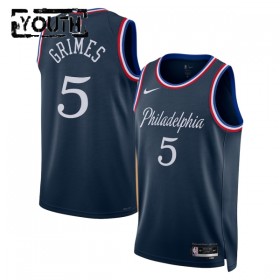 Dječji NBA Dres Philadelphia 76ers Quentin Grimes Nike 2025-26 City Edition Navy Swingman